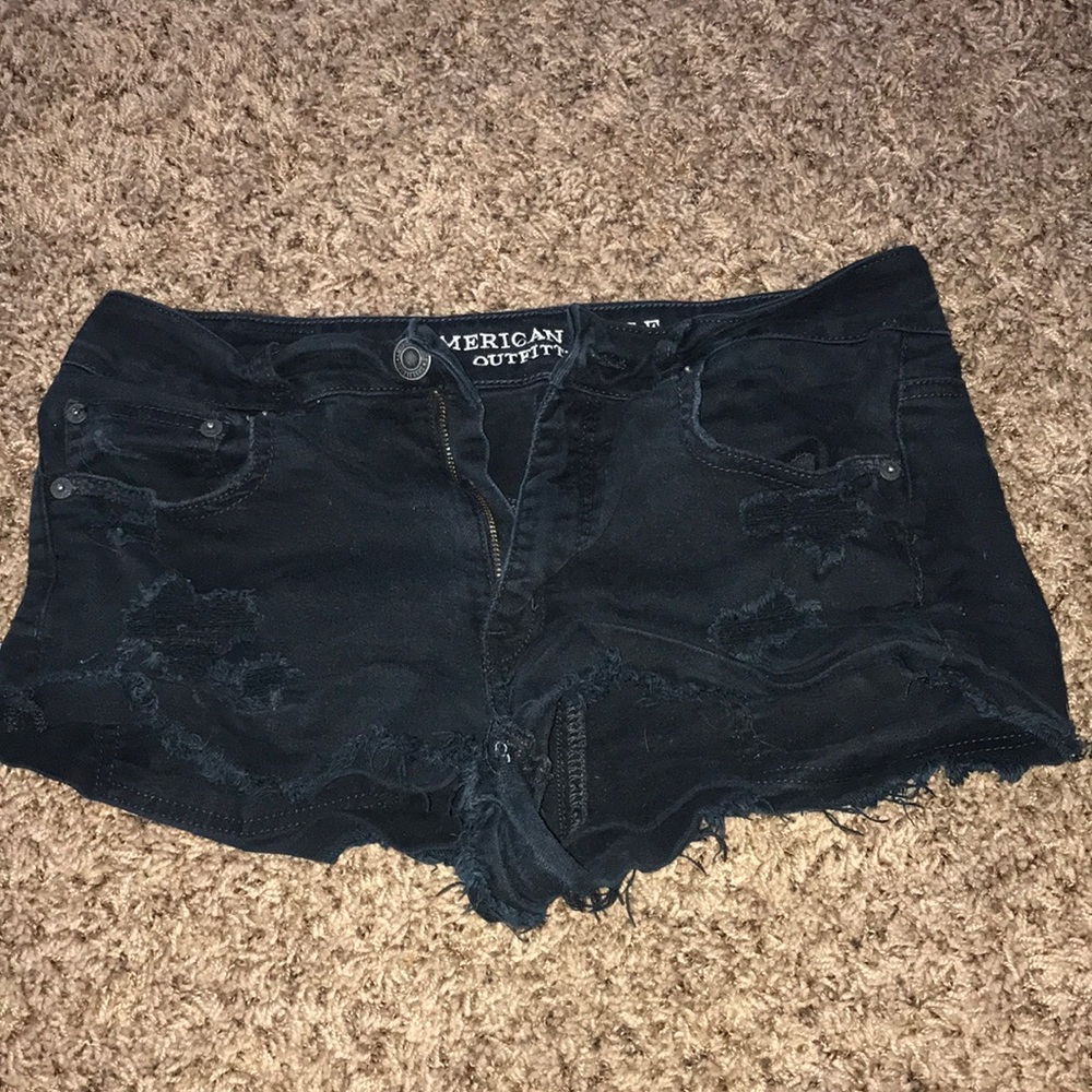 Black High Waisted American Eagle Shorts